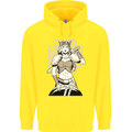 A Female Viking Shield Maiden Warrior Childrens Kids Hoodie Yellow