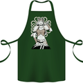 A Female Viking Shield Maiden Warrior Cotton Apron 100% Organic Forest Green