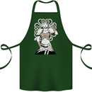 A Female Viking Shield Maiden Warrior Cotton Apron 100% Organic Forest Green