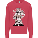A Female Viking Shield Maiden Warrior Kids Sweatshirt Jumper Heliconia