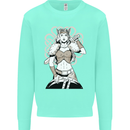 A Female Viking Shield Maiden Warrior Kids Sweatshirt Jumper Peppermint