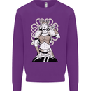 A Female Viking Shield Maiden Warrior Kids Sweatshirt Jumper Purple