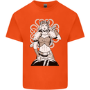 A Female Viking Shield Maiden Warrior Kids T-Shirt Childrens Orange