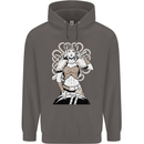 A Female Viking Shield Maiden Warrior Mens 80% Cotton Hoodie Charcoal