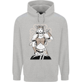 A Female Viking Shield Maiden Warrior Mens 80% Cotton Hoodie Sports Grey