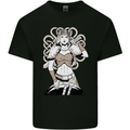 A Female Viking Shield Maiden Warrior Mens Cotton T-Shirt Tee Top Black