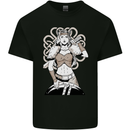 A Female Viking Shield Maiden Warrior Mens Cotton T-Shirt Tee Top Black