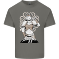 A Female Viking Shield Maiden Warrior Mens Cotton T-Shirt Tee Top Charcoal