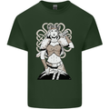 A Female Viking Shield Maiden Warrior Mens Cotton T-Shirt Tee Top Forest Green