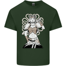 A Female Viking Shield Maiden Warrior Mens Cotton T-Shirt Tee Top Forest Green