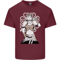 A Female Viking Shield Maiden Warrior Mens Cotton T-Shirt Tee Top Maroon