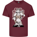 A Female Viking Shield Maiden Warrior Mens Cotton T-Shirt Tee Top Maroon