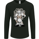 A Female Viking Shield Maiden Warrior Mens Long Sleeve T-Shirt Black