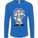 A Female Viking Shield Maiden Warrior Mens Long Sleeve T-Shirt Royal Blue