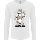 A Female Viking Shield Maiden Warrior Mens Long Sleeve T-Shirt White
