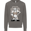 A Female Viking Shield Maiden Warrior Mens Sweatshirt Jumper Charcoal