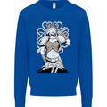 A Female Viking Shield Maiden Warrior Mens Sweatshirt Jumper Royal Blue