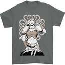 A Female Viking Shield Maiden Warrior Mens T-Shirt 100% Cotton Charcoal