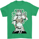 A Female Viking Shield Maiden Warrior Mens T-Shirt 100% Cotton Irish Green