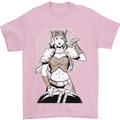 A Female Viking Shield Maiden Warrior Mens T-Shirt 100% Cotton Light Pink
