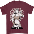 A Female Viking Shield Maiden Warrior Mens T-Shirt 100% Cotton Maroon