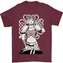 A Female Viking Shield Maiden Warrior Mens T-Shirt 100% Cotton Maroon