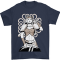 A Female Viking Shield Maiden Warrior Mens T-Shirt 100% Cotton Navy Blue