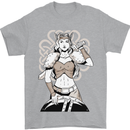 A Female Viking Shield Maiden Warrior Mens T-Shirt 100% Cotton Sports Grey