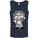 A Female Viking Shield Maiden Warrior Mens Vest Tank Top Navy Blue