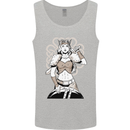 A Female Viking Shield Maiden Warrior Mens Vest Tank Top Sports Grey