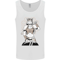 A Female Viking Shield Maiden Warrior Mens Vest Tank Top White