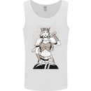 A Female Viking Shield Maiden Warrior Mens Vest Tank Top White