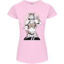 A Female Viking Shield Maiden Warrior Womens Petite Cut T-Shirt Light Pink