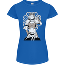 A Female Viking Shield Maiden Warrior Womens Petite Cut T-Shirt Royal Blue