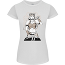 A Female Viking Shield Maiden Warrior Womens Petite Cut T-Shirt White