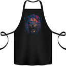 A Ferocious Lion Cotton Apron 100% Organic Black