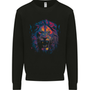 A Ferocious Lion Kids Sweatshirt Jumper Black