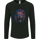 A Ferocious Lion Mens Long Sleeve T-Shirt Black