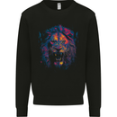 A Ferocious Lion Mens Sweatshirt Jumper Black
