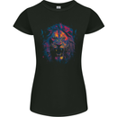 A Ferocious Lion Womens Petite Cut T-Shirt Black