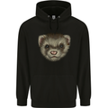 A Ferret Head Childrens Kids Hoodie Black