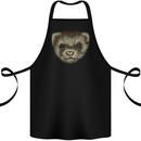 A Ferret Head Cotton Apron 100% Organic Black