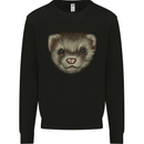 A Ferret Head Kids Sweatshirt Jumper Black