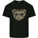 A Ferret Head Kids T-Shirt Childrens Black