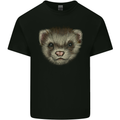 A Ferret Head Mens Cotton T-Shirt Tee Top Black