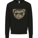 A Ferret Head Mens Sweatshirt Jumper Black