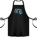 A Ferret Watercolour Cotton Apron 100% Organic Black