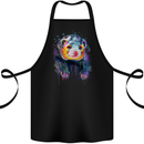 A Ferret Watercolour Cotton Apron 100% Organic Black