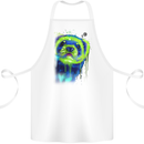 A Ferret Watercolour Cotton Apron 100% Organic White