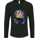 A Ferret Watercolour Mens Long Sleeve T-Shirt Black